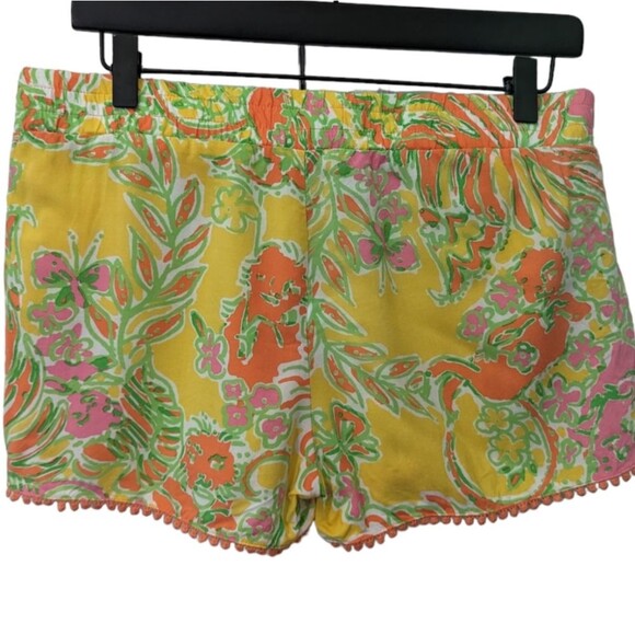 Women's Lily Pulitzer for Target Colorful Floral PomPom Challis Shorts, Small - Picture 4 of 5